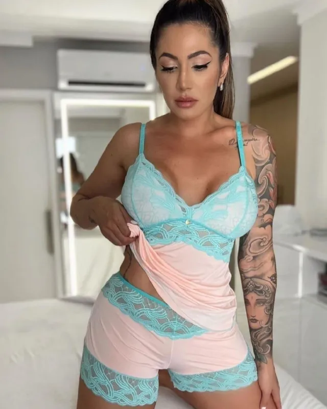 Mermaid Pink Shorts Set