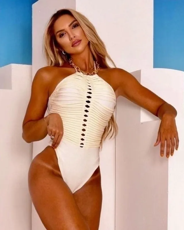 Macramé Off White Swimsuit