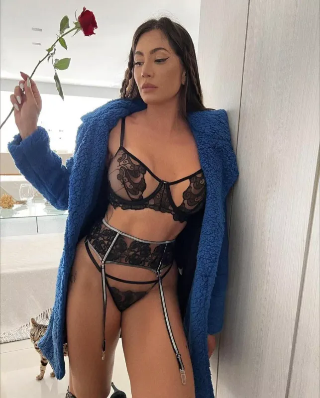 Mariê Metallic Garter Belt