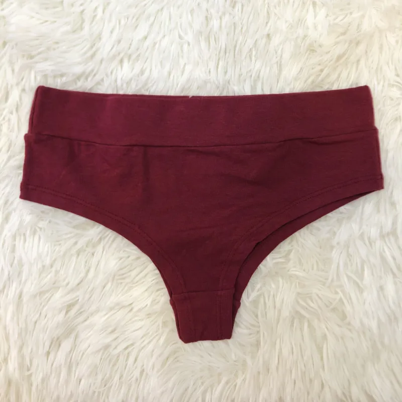 Traditional High-Waist Cotton Brief