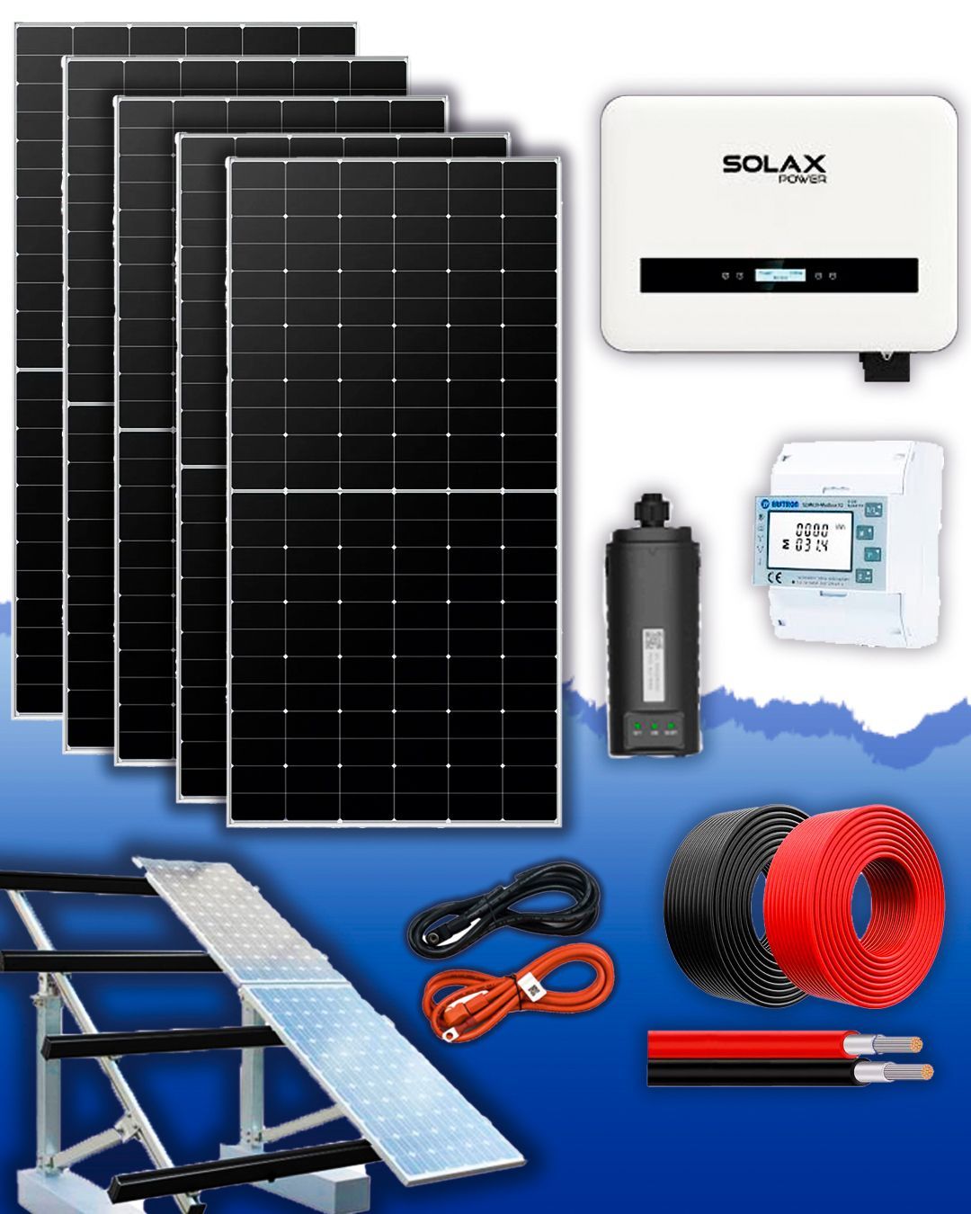 Kit Solar On-Grid 3,300 KWH MES