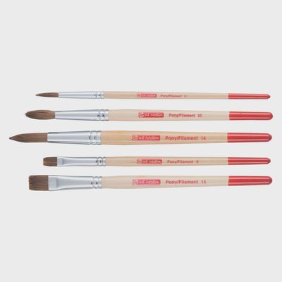 Aquarelpenselenset van 5 - Pony/Polyester