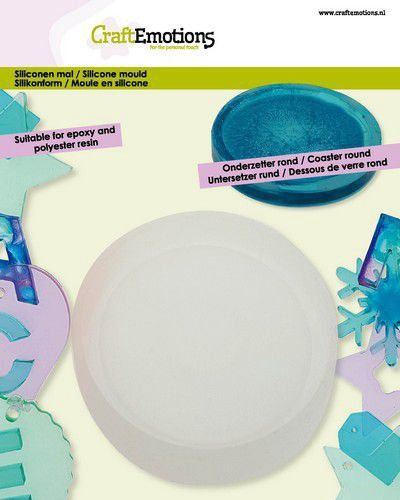 Siliconen mal onderzetter rond 8cm
