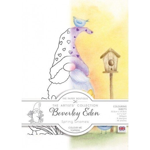 The Paper Boutique Spring Gnomes Colour Me Toppers Collection