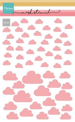 Mask stencil - Wolken
