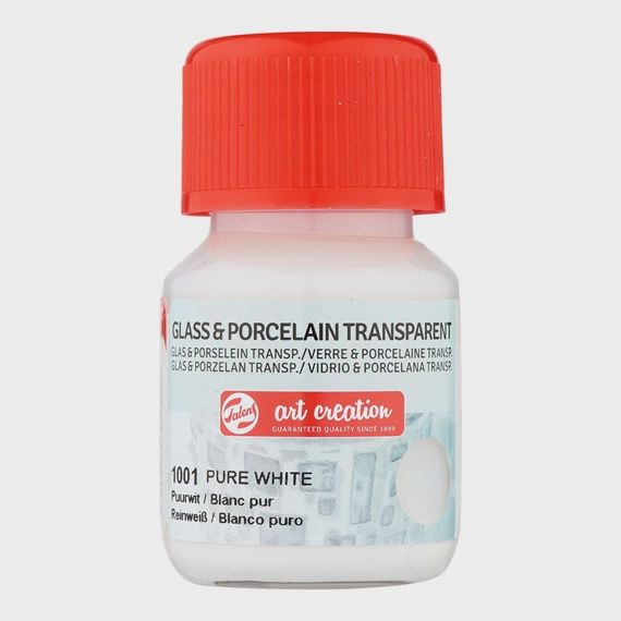 Glass &amp; Porcelain Transparant Fles 30 ml Puurwit