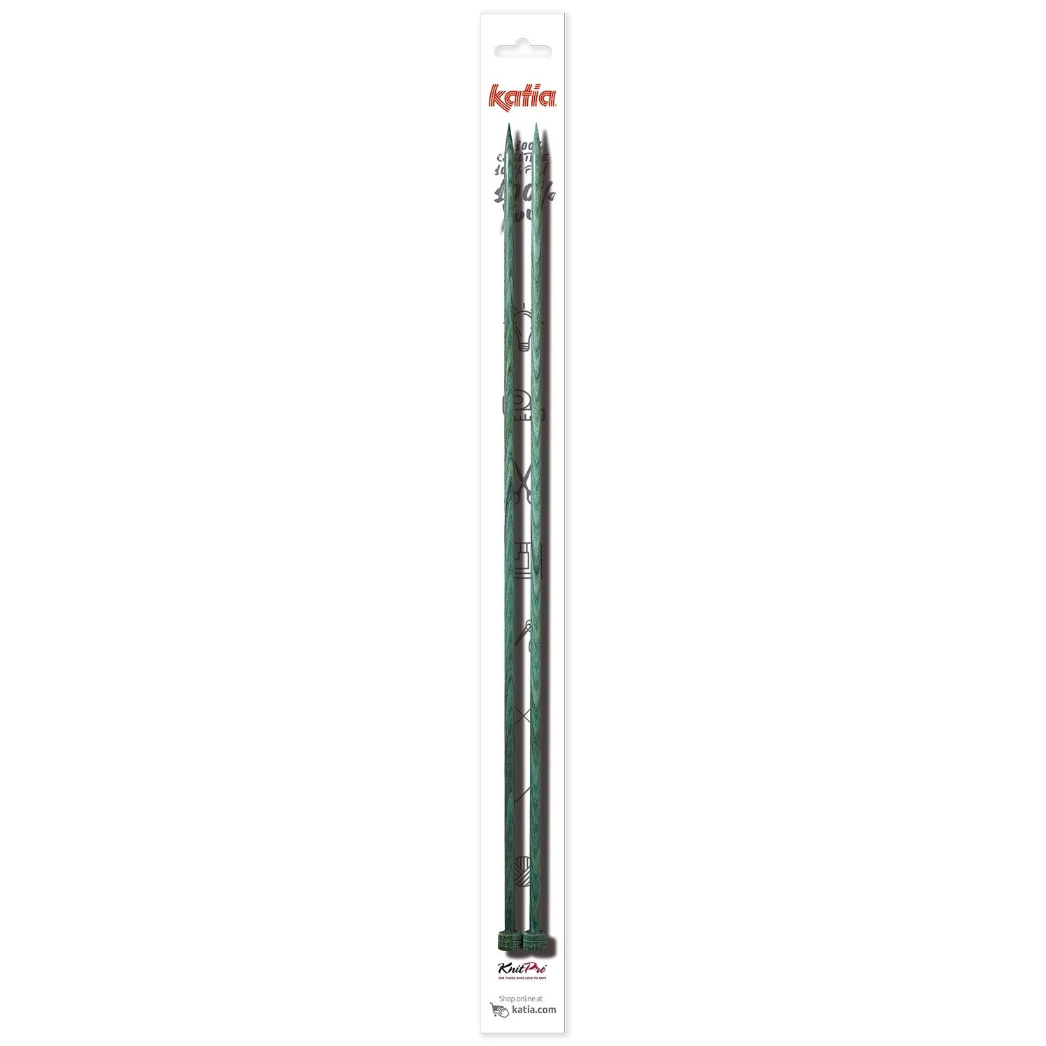 Houten breinaalden 40cm nr 6