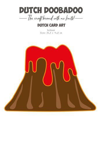 Dutch Doobadoo  Card-Art Vulkaan