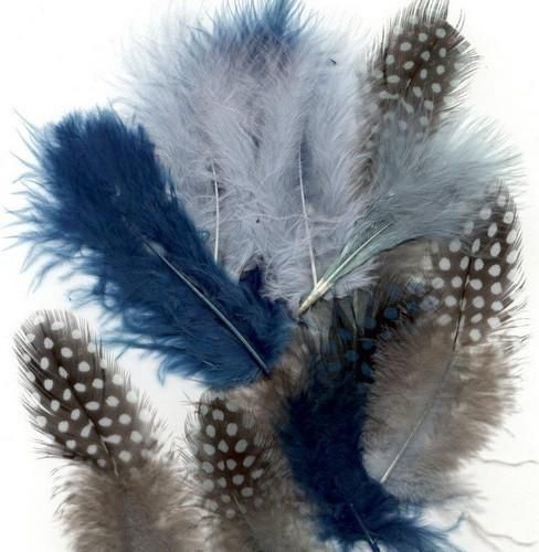 Veren marabou mix Turkoois  ±18st