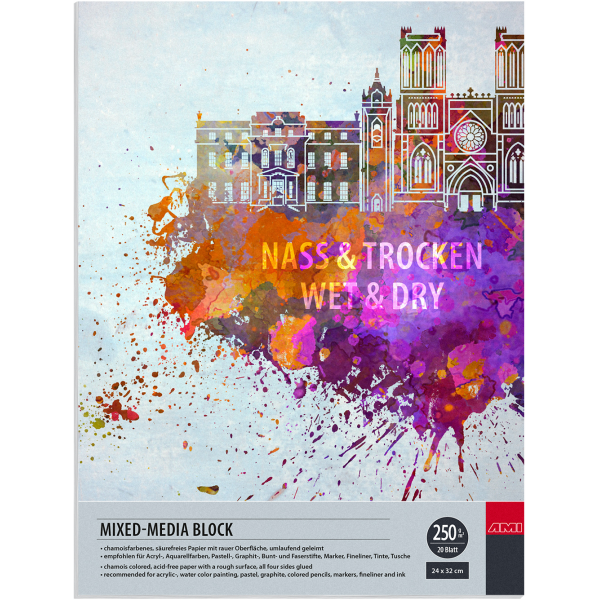 Mixed-media blok 24x32cm