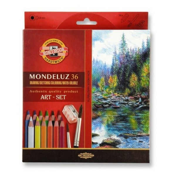 Koh i noor Aquarelpotloden Mondeluz set 36