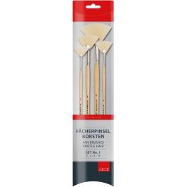 Waaierpenselen set 4 st