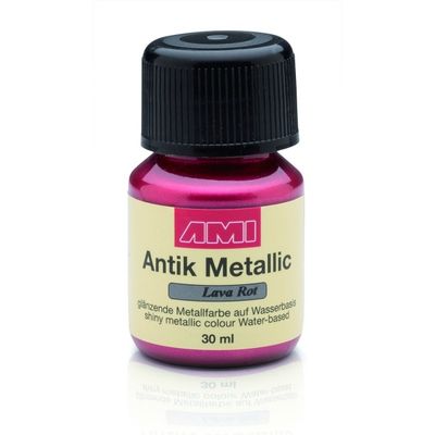 Antik metallic Lava rood