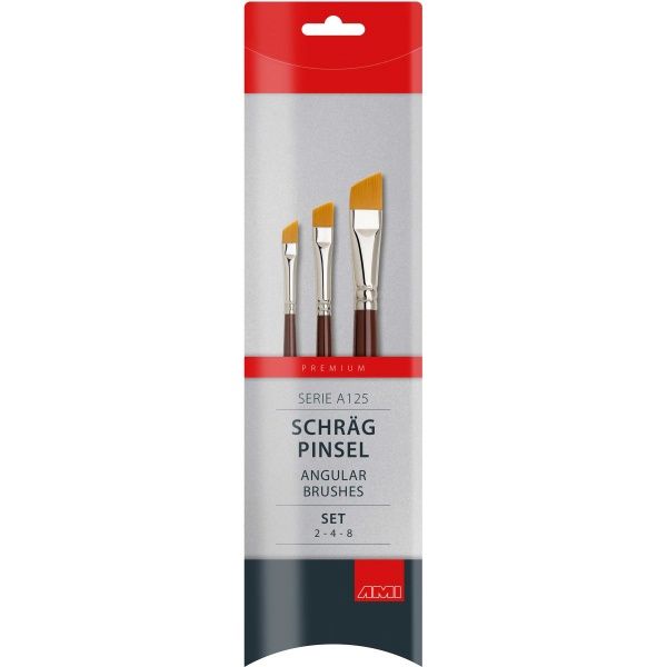 Serie A125 schuine penselen set