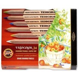 Triocolor kleurpotloden 24st ongelakt