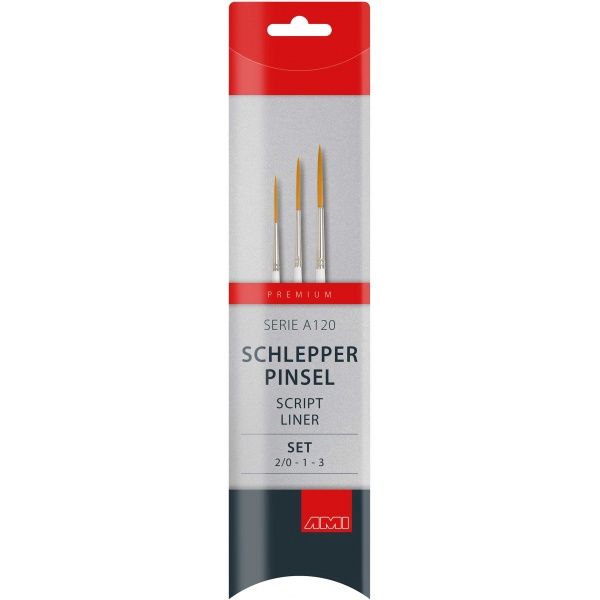 Sleper penselen set 3st