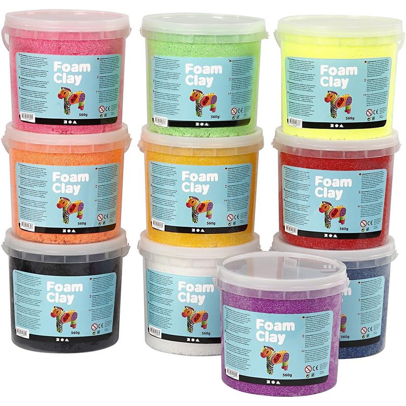 Foam clay set diverse kleuren