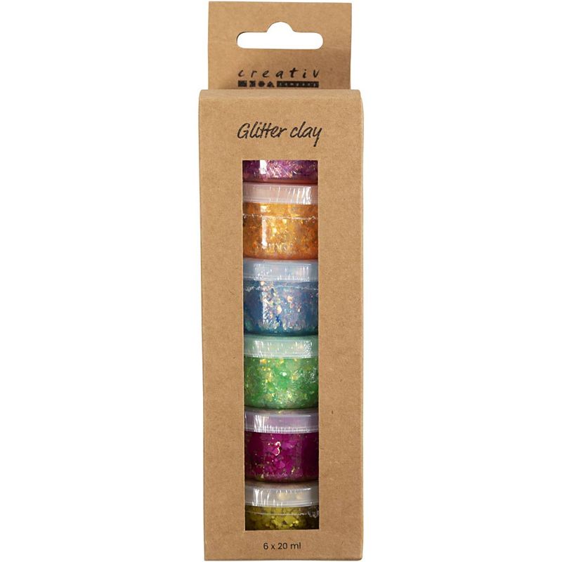 Glitter klei div. kleuren