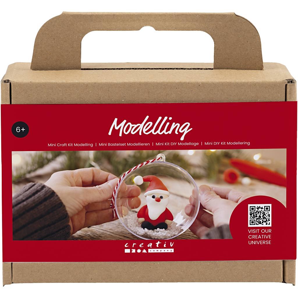 Mini hobby set Boetseren kerstman