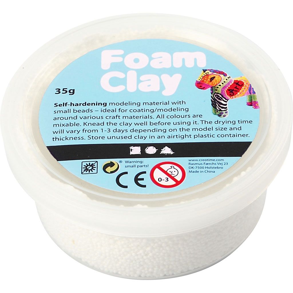 Foam clay Wit
