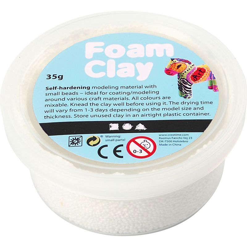 Foam clay Wit