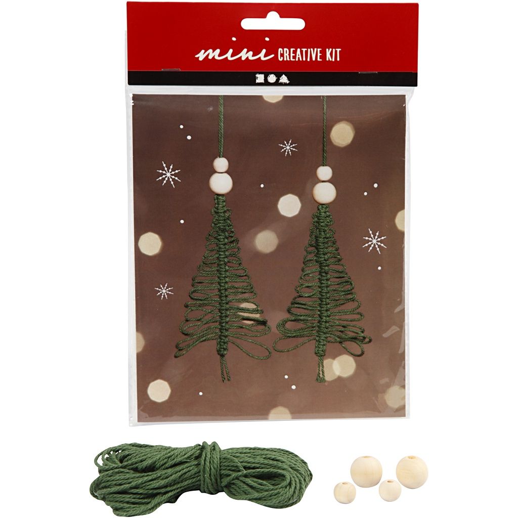 Mini hobby set Macrame kerstboom