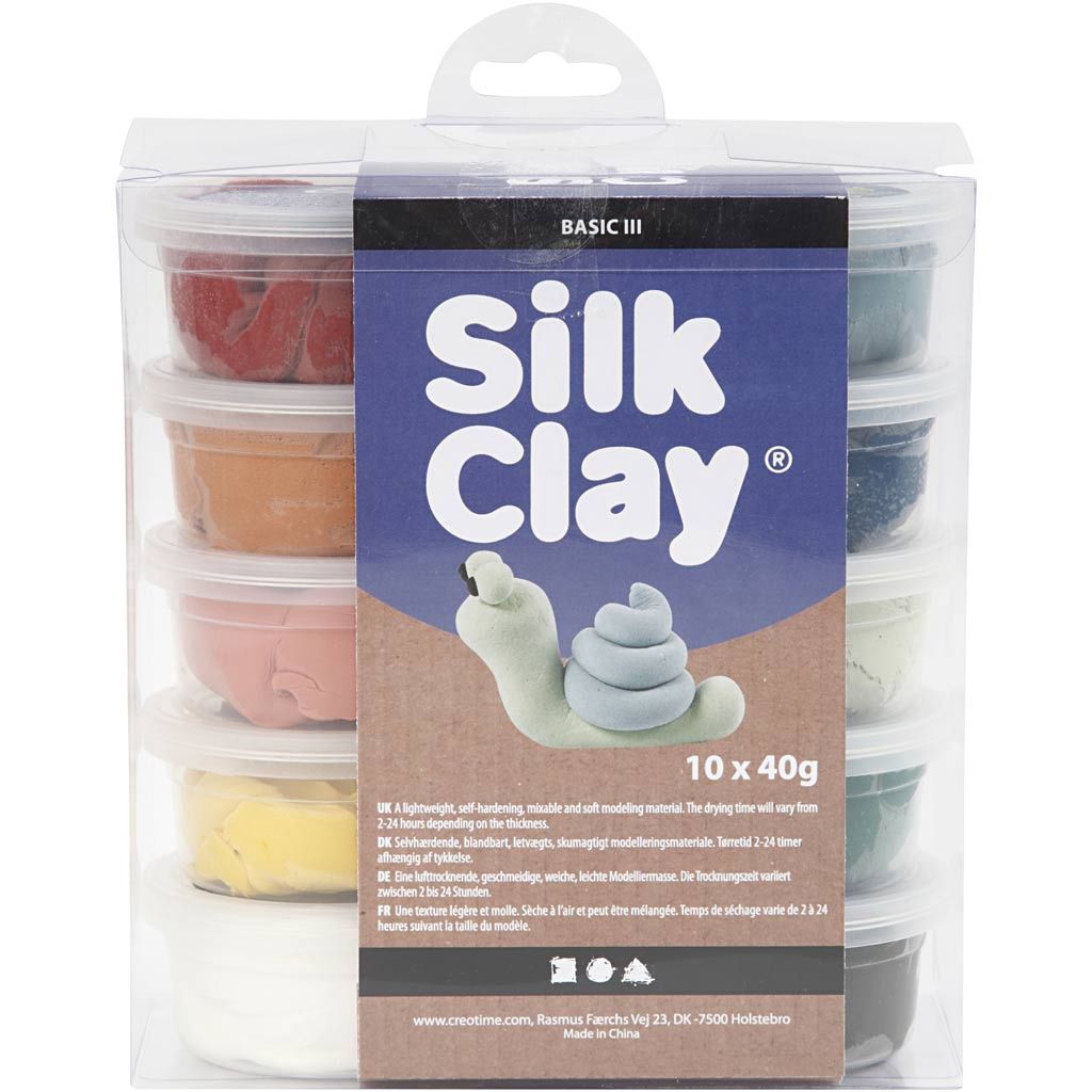 Silk clay set pastelkleuren
