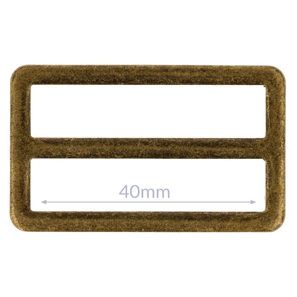 Gesp metaal 40MM bronskl