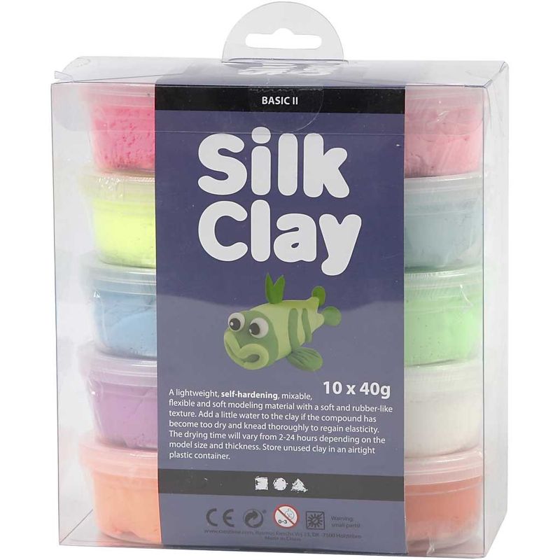 Silk clay set diverse kleuren