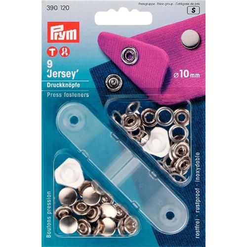 Naaivrije drukknopen jersey 10mm