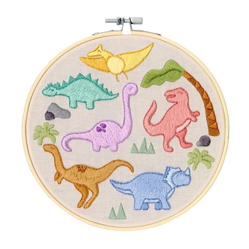 Borduurpakket dino&#39;s