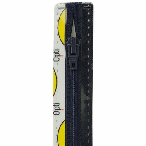 Opti rits 12cm d.blauw