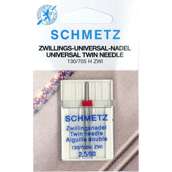 Schmetz Universeel tweelingnaald 2,5/80