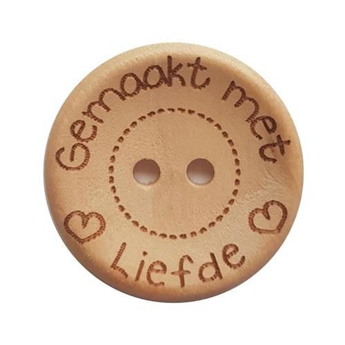 Knoop &quot;Gemaakt met liefde&quot;