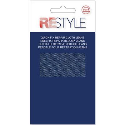 Reparatie doek  Jeans d.blauw opstrijkbaar