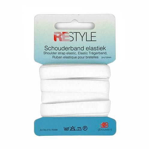 Schouderband elastiek wit