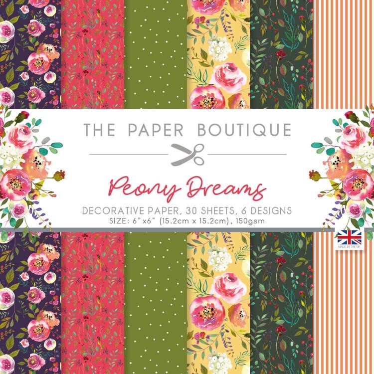 The Paper Boutique Peony Dreams Paper Pad