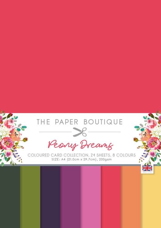 The Paper Boutique Peony Dreams Colour Card Collection