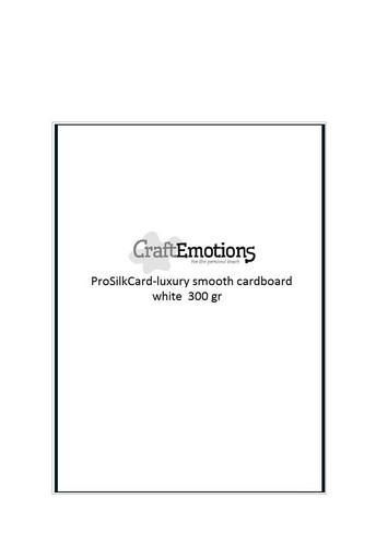 CraftEmotions ProSilkCard - luxe glad karton wit