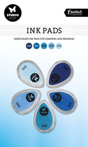 Studio Light Ink Pads Waterbased Blauw tinten