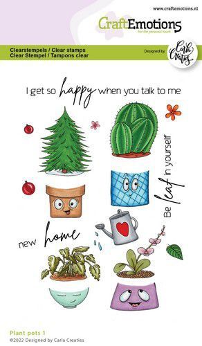 Clearstamps a6 - plant pots 1
