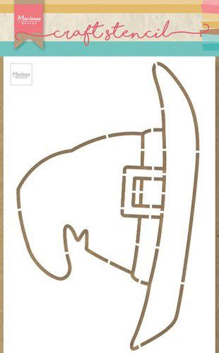 Marianne D craftstencil heksenhoed