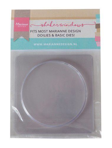 Marianne D Shaker windows - rond 9 cm - 4mm 10 st Marianne D Shaker windows - rond 9 cm - 4mm 10 st