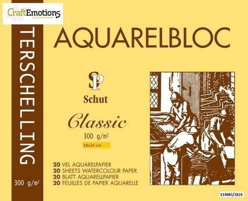 Terschelling Aquarelblok Classic 18x24cm 300 gram
