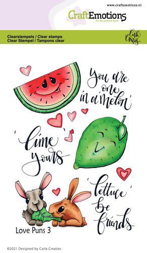 Clearstamp love puns 3