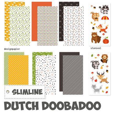 Dutch Doobadoo Crafty Kit Slimline Woodland animal