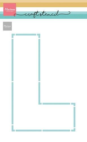 Craft Stencil - L-letter  (01-24)