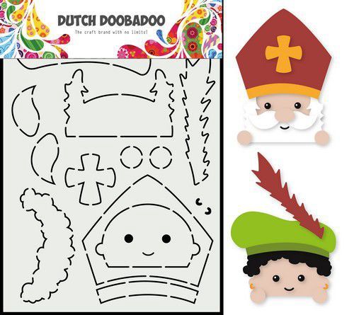 Dutch Doobadoo Card Art Built up Gluur Sint &amp; Piet