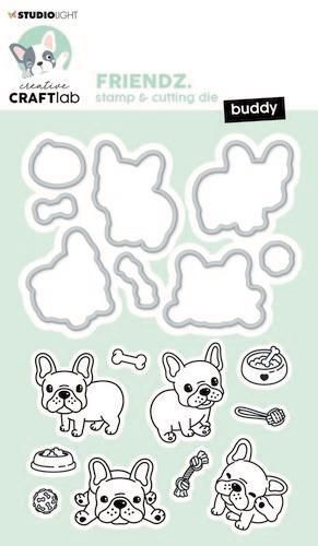 Studio Light Stamp &amp; Cutting Die Mini Friendz nr.54
