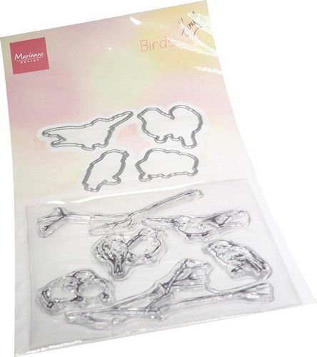 MD Clear Stamp &amp; Dies set Tiny‘s Vogels